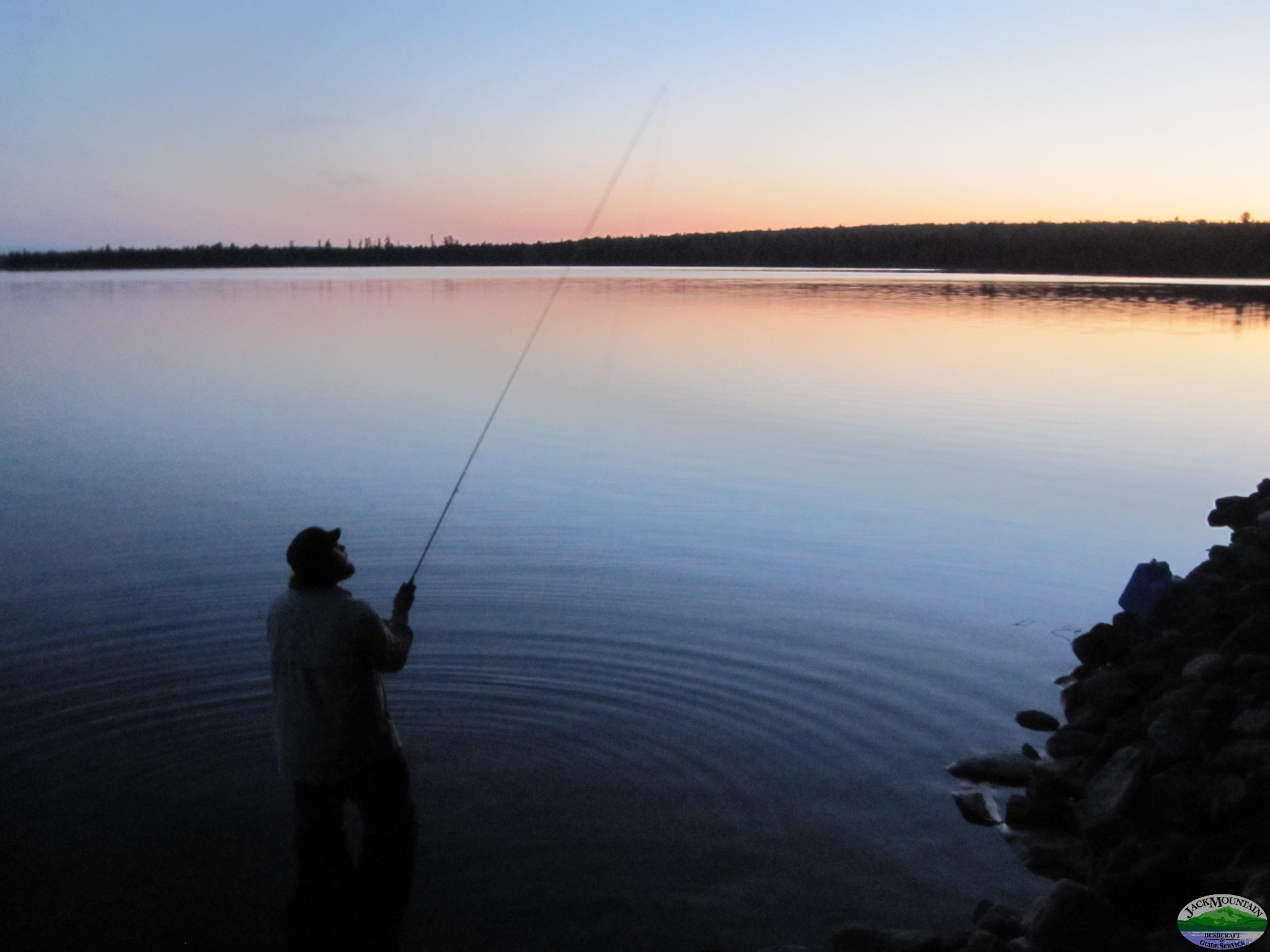 Fly Casting At Dusk