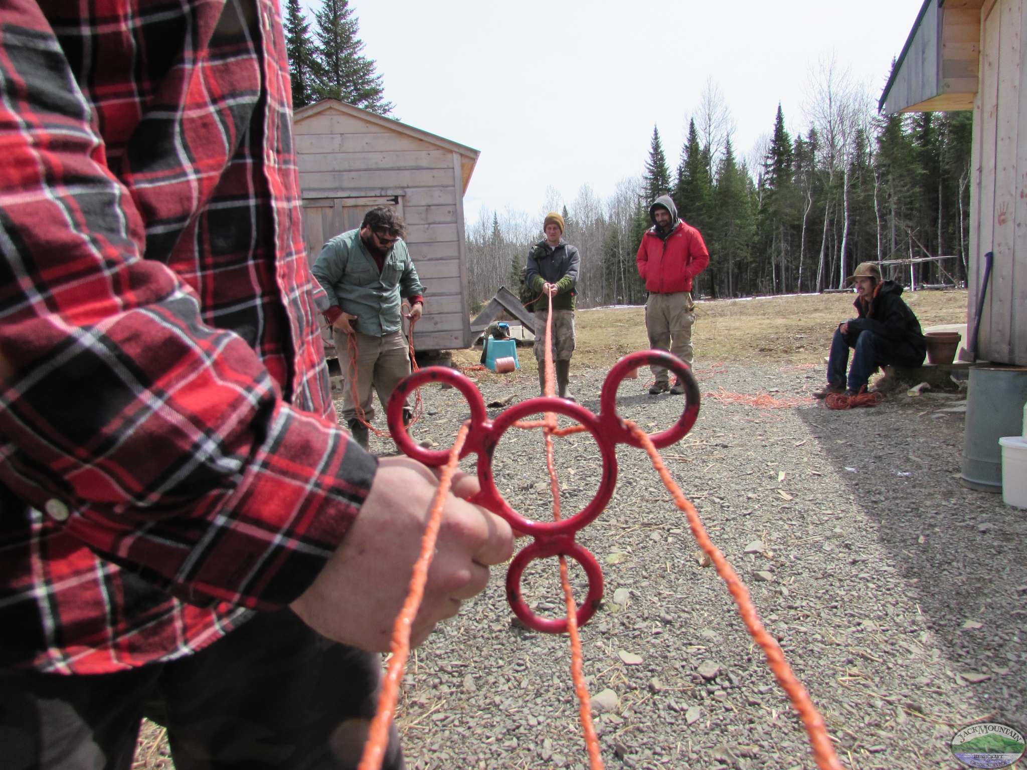 spinning rope by hand
