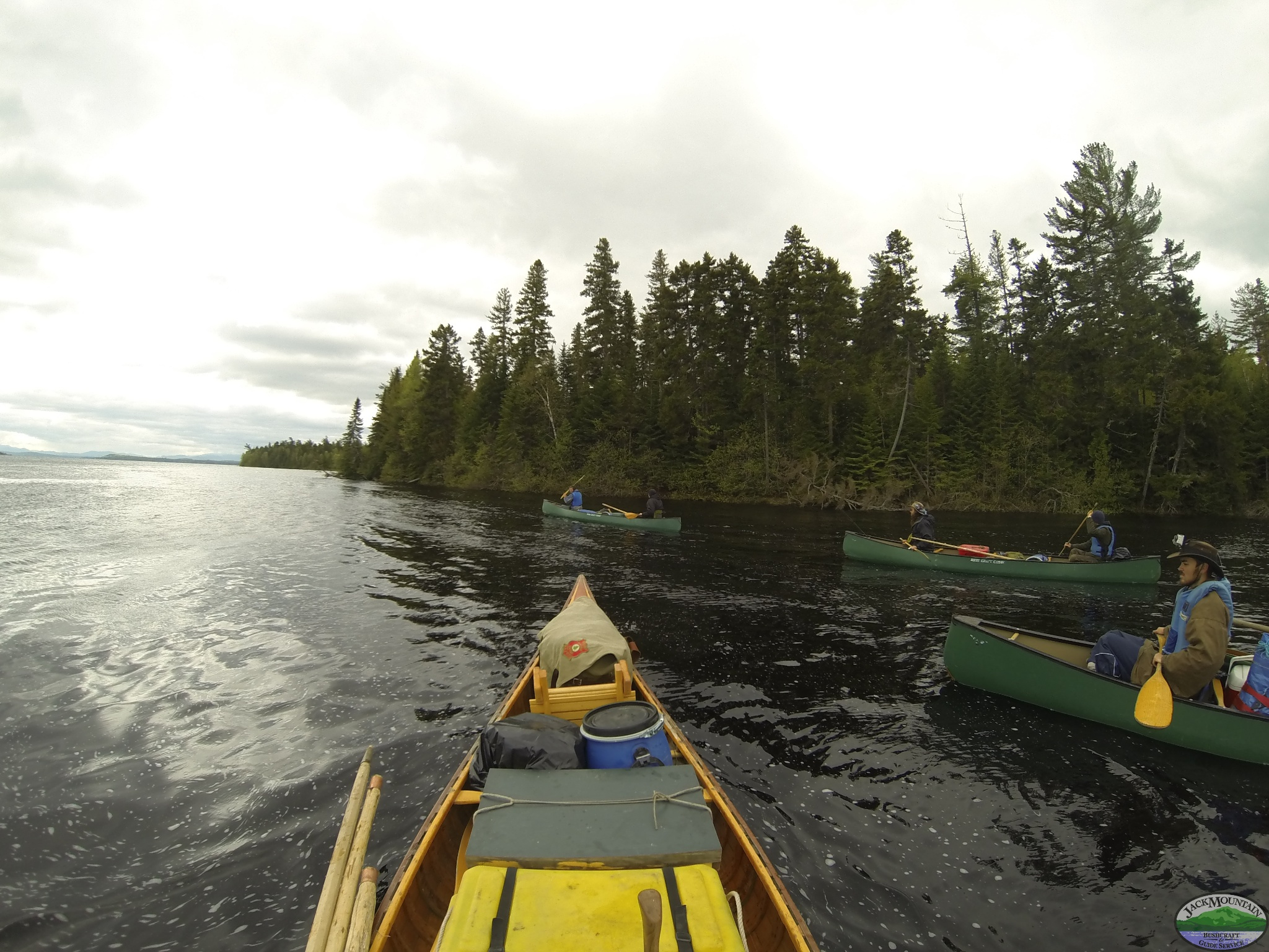 Canoeing Chamberlain Lake